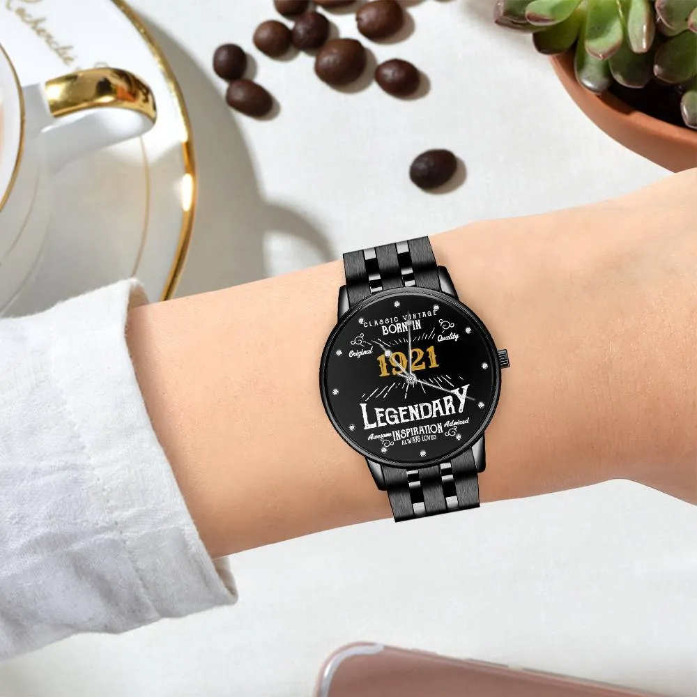 100th Birthday Gift Ideas Born In 1921 Birthday Gift Custom Birthday Watch