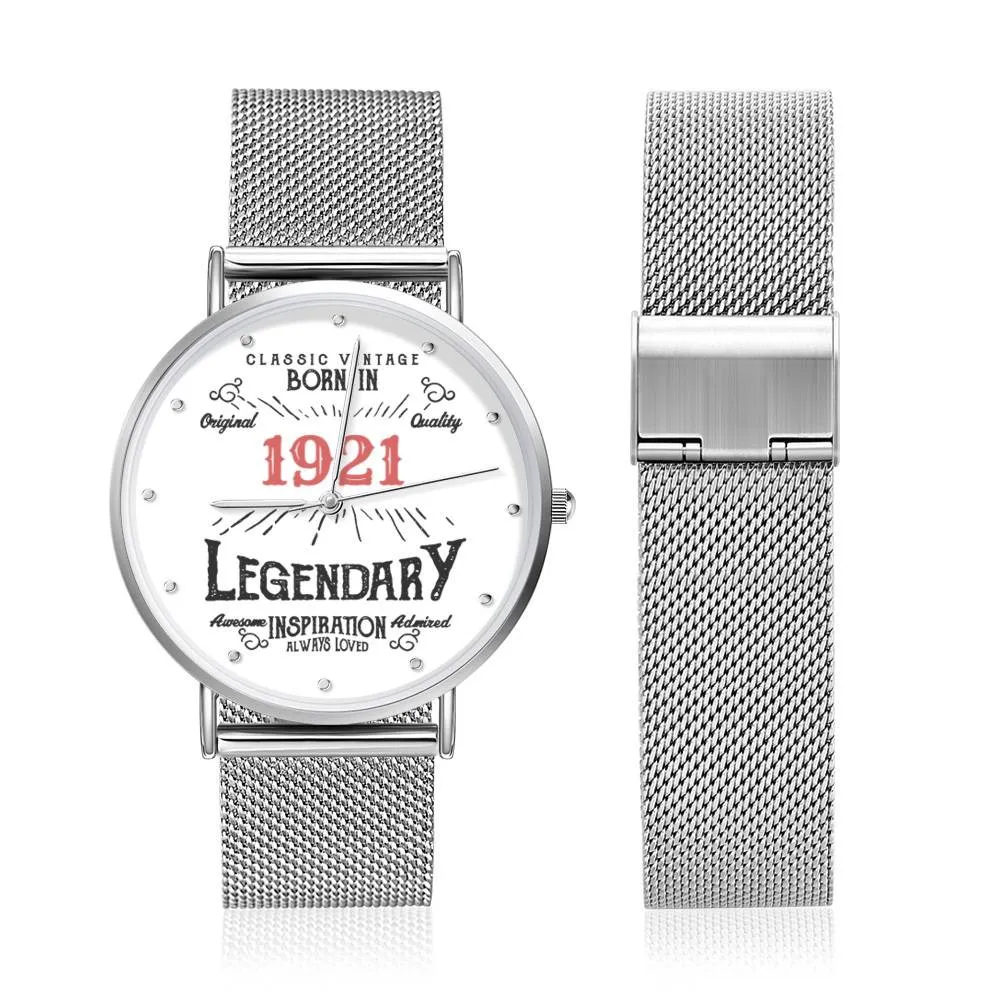100th Birthday Gift Ideas Born In 1921 Birthday Gift Custom Birthday Watch