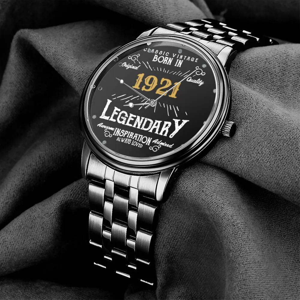 100th Birthday Gift Ideas Born In 1921 Birthday Gift Custom Birthday Watch