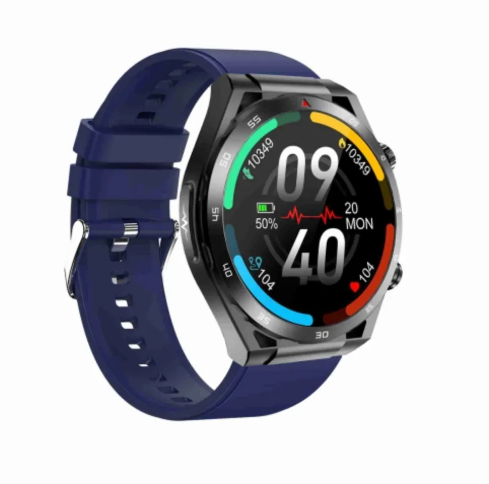 1.39 Inch Ip67 Waterproof Silicone Band Smart Watch Support Ecg / Non-Invasive Blood Glucose Measurement