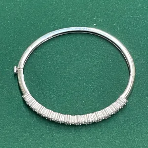 1.68 CT DIAMONDS LADIES BRACELET 18K WHITE GOLD SETTING - $10K APR w/ CoA!!
