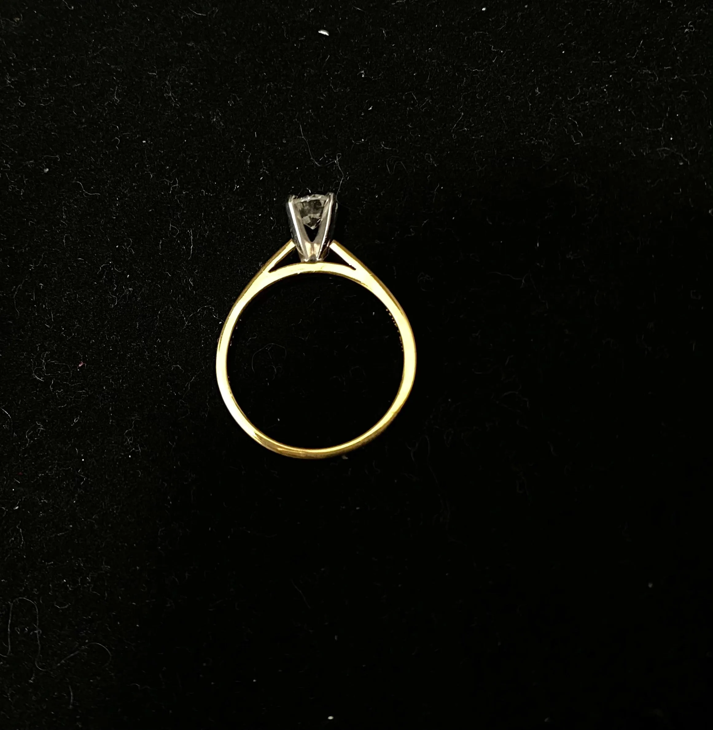 18K Yellow Gold/Platinum & Diamond Solitaire Engagement Ring - $10K Appraisal Value W/ CoA! }