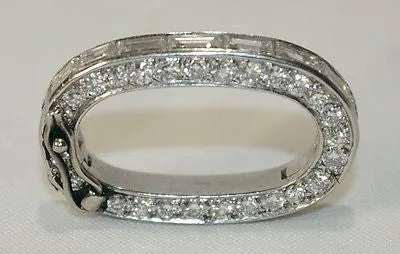 1920s Vintage 3  Carat Diamond Neckace Shortener in Platinum - $20K VALUE