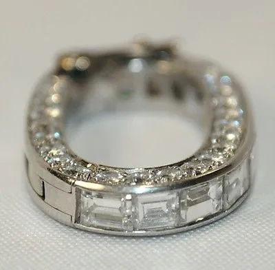 1920s Vintage 3  Carat Diamond Neckace Shortener in Platinum - $20K VALUE