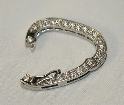1920s Vintage 3  Carat Diamond Neckace Shortener in Platinum - $20K VALUE
