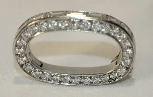1920s Vintage 3  Carat Diamond Neckace Shortener in Platinum - $20K VALUE