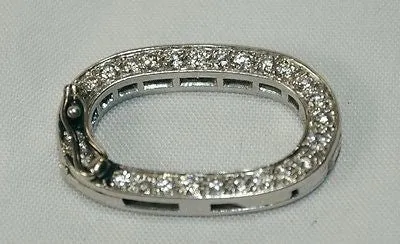 1920s Vintage 3  Carat Diamond Neckace Shortener in Platinum - $20K VALUE