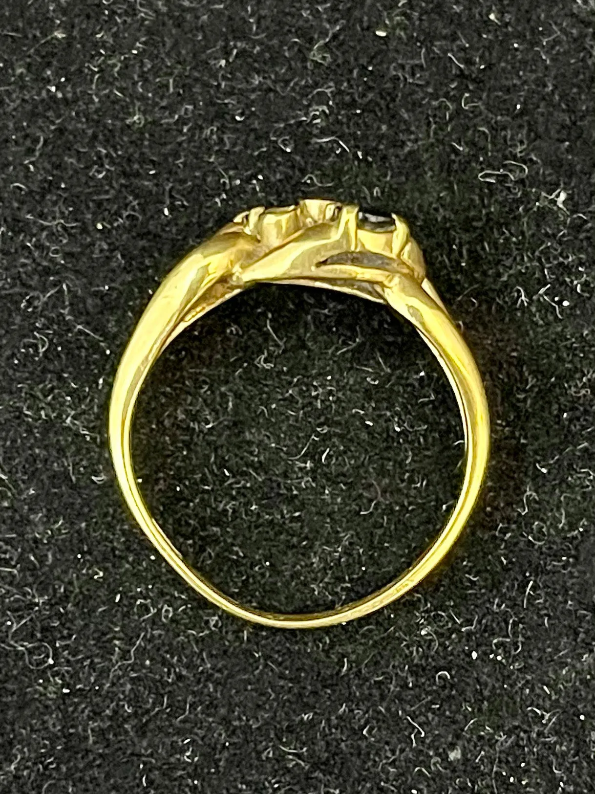 1950s Designer Unique 18KYG with Sapphire, Ruby & Diamonds Ring - $5K APR Value w/CoA!