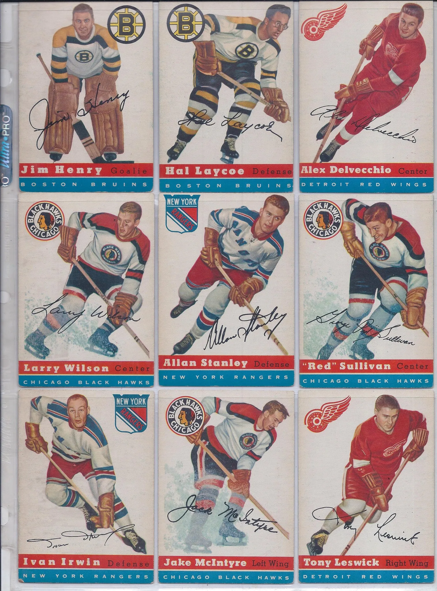 1954-55 Topps Hockey Complete Set of 60 Cards Rare Unique Collection in Extremely Fine Condition $10K VALUE