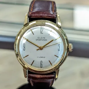 1955 ELGIN Sportsman Watch Grade 720 17 Jewels Wristwatch Ref. 6922 Round Case