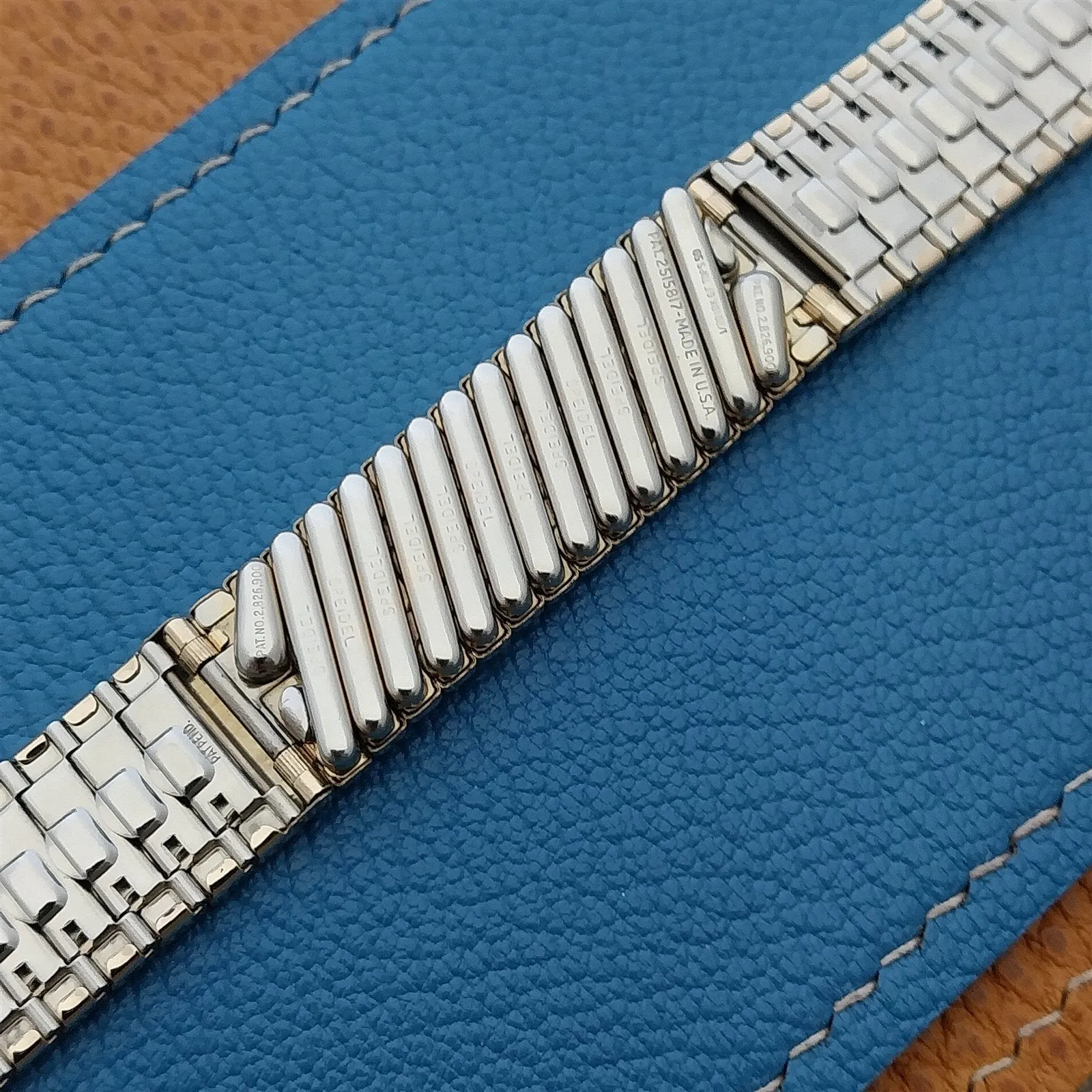 1959 3/4" Speidel USA 10k Gold-Filled Riptide Expansion nos Vintage Watch Band