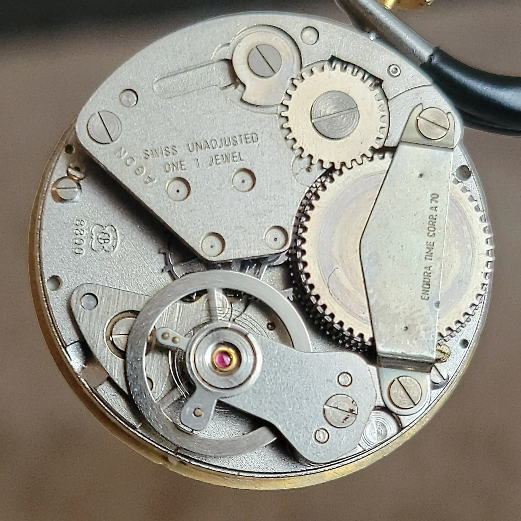 1960's ENDURA Direct Read Watch Digital & Mechanical Watch Cal. EB 8800 Swiss
