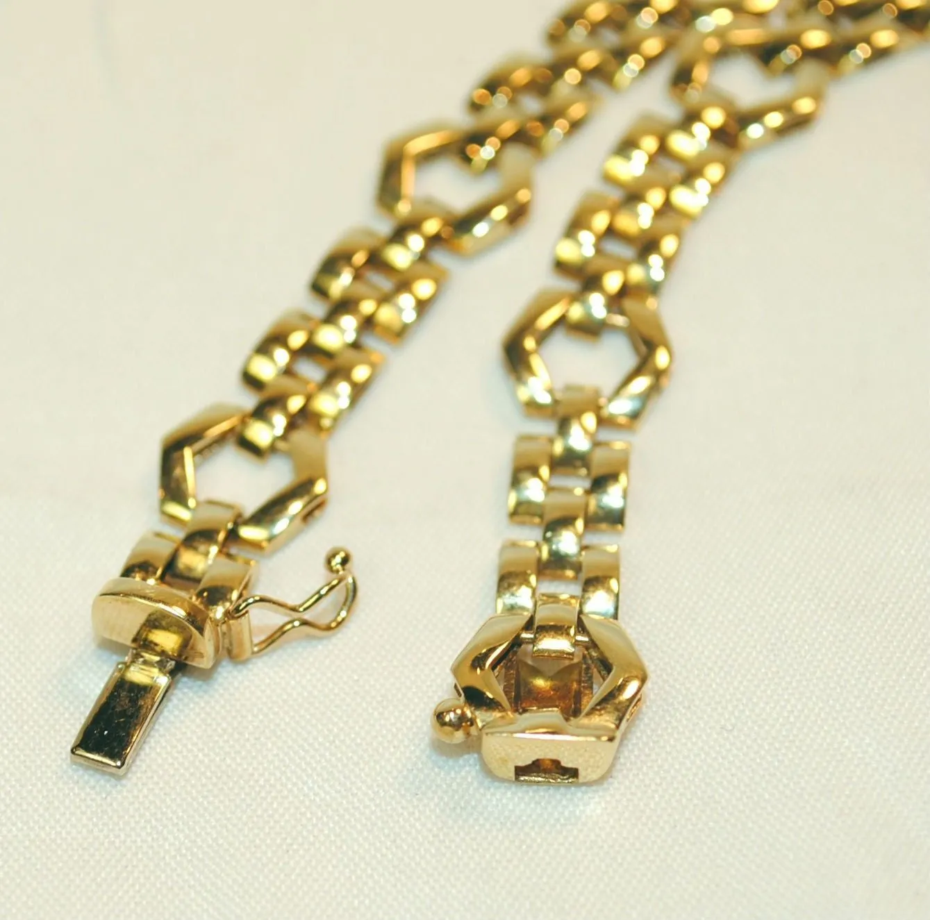 1960s Vintage Emerald & Diamond Necklace in Solid 14K Yellow & White Gold - $20K VALUE