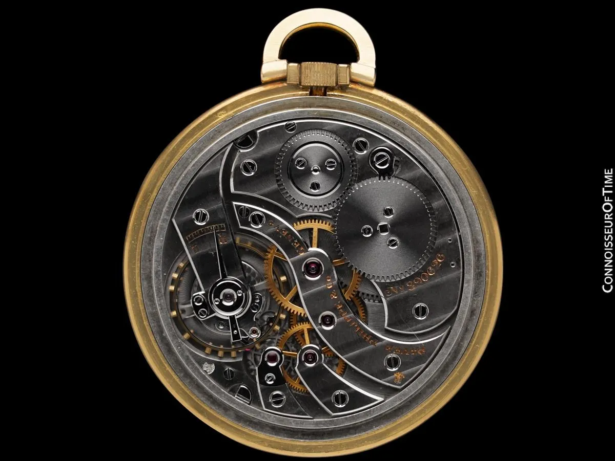 1965 Patek Philippe Antique “Ultra-Thin” Mens 47mm Pocket Watch - 18K Gold