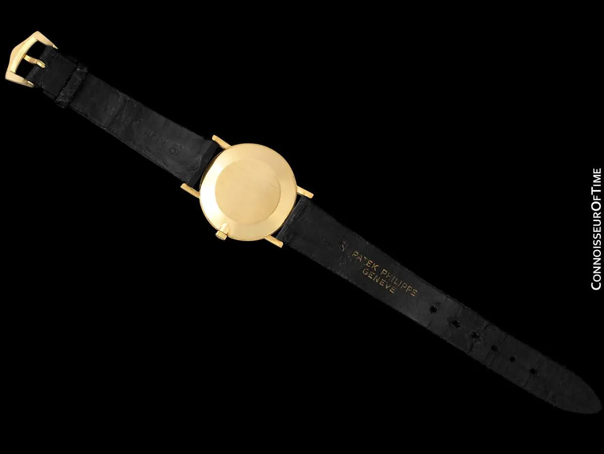 1966 Patek Philippe Vintage Mens Midsize "Ultra Thin" Wristwatch, Ref. 3512 - 18K Gold