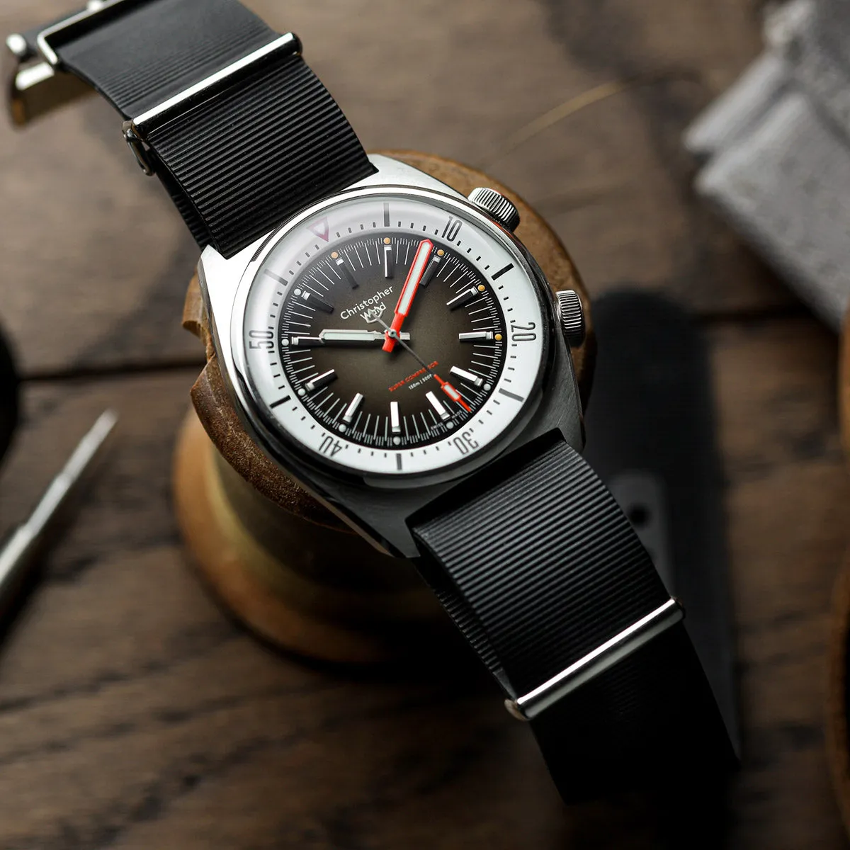 1973 British Military Watch Strap: 328 MARINE - Admiralty Grey