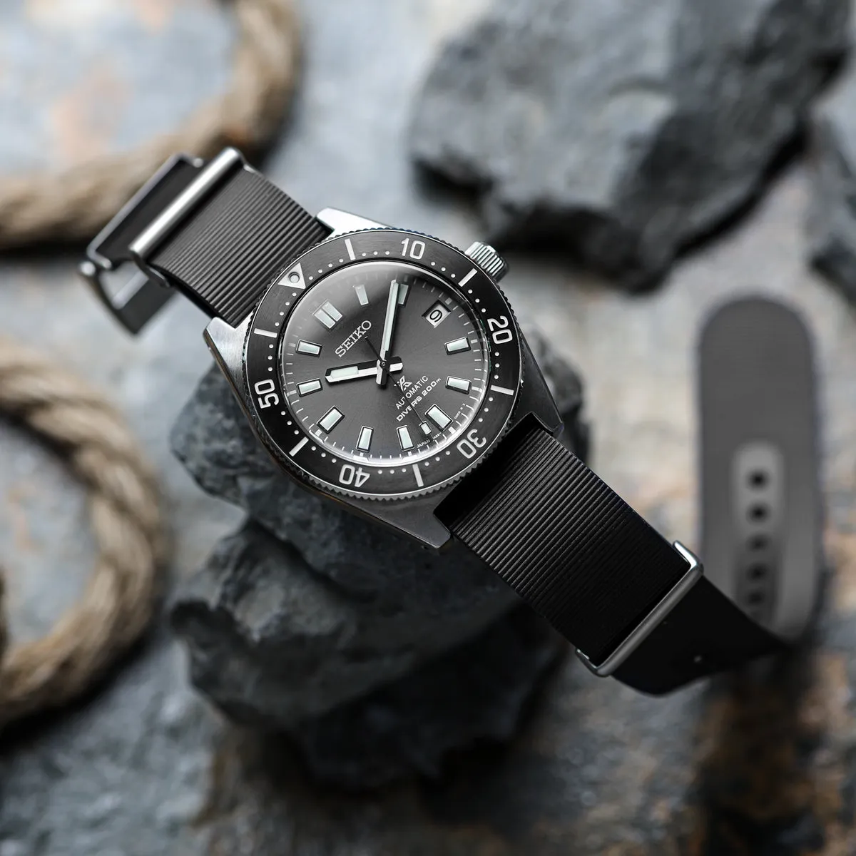 1973 British Military Watch Strap: 328 MARINE - Admiralty Grey