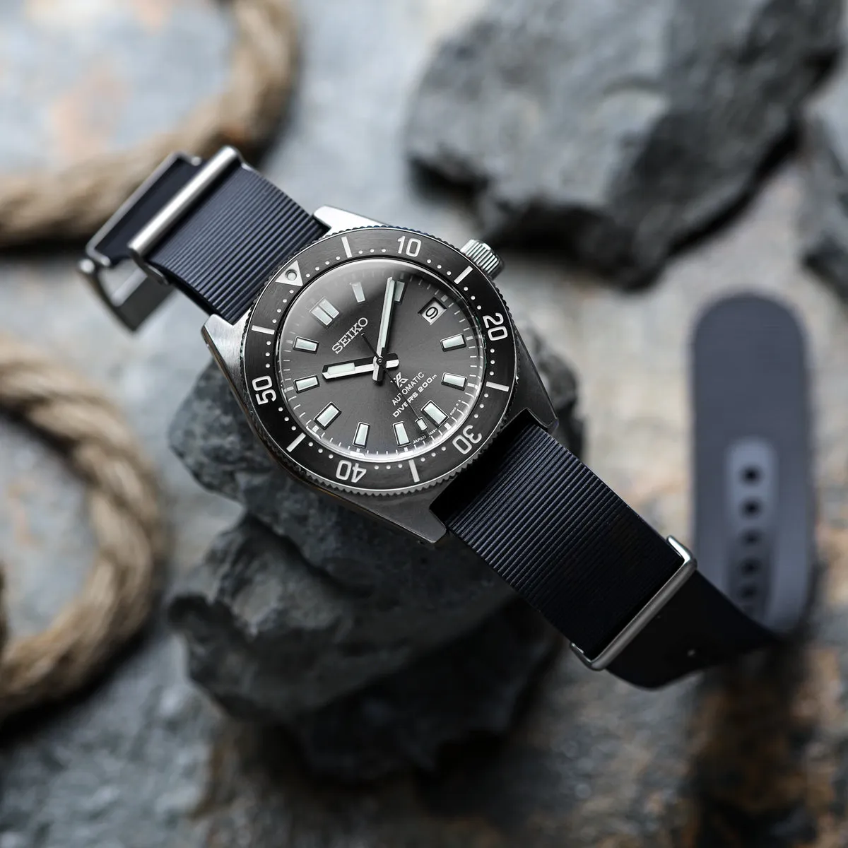 1973 British Military Watch Strap: 328 MARINE - Admiralty Grey