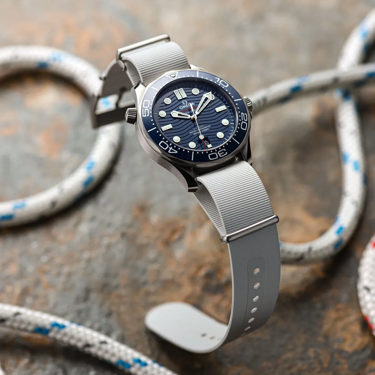 1973 British Military Watch Strap: 328 MARINE - Admiralty Grey