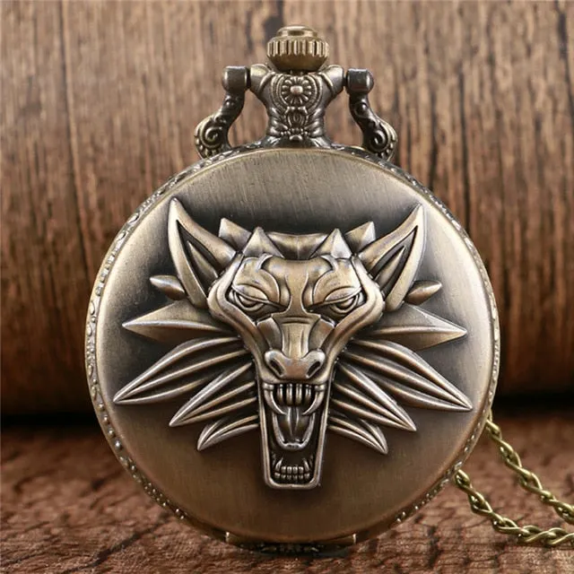 2016 Antique Game of Thrones Stark Family Crest Winter is Coming Design Pocket Watch Unique Gifts Unisex Fob Clock