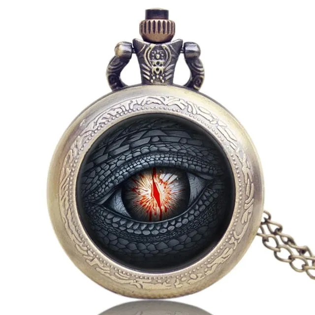 2016 Antique Game of Thrones Stark Family Crest Winter is Coming Design Pocket Watch Unique Gifts Unisex Fob Clock