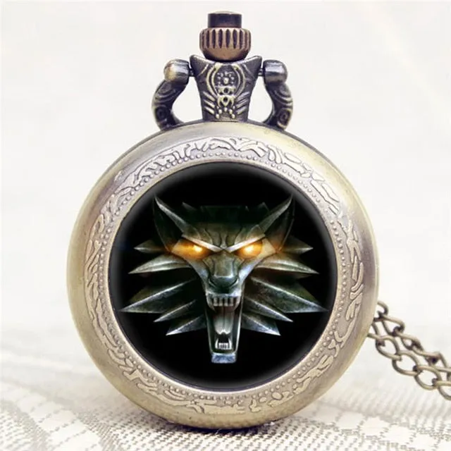 2016 Antique Game of Thrones Stark Family Crest Winter is Coming Design Pocket Watch Unique Gifts Unisex Fob Clock