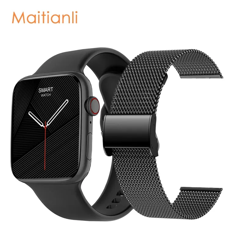2022 Men Women Smart Watch NFC Door Access Unlock Smartwatch Bluetooth Call Fitness Bracelet Custom Watch Face Wireless Charging