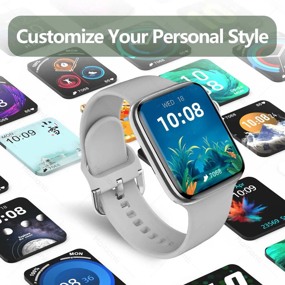 2022 Men Women Smart Watch NFC Door Access Unlock Smartwatch Bluetooth Call Fitness Bracelet Custom Watch Face Wireless Charging