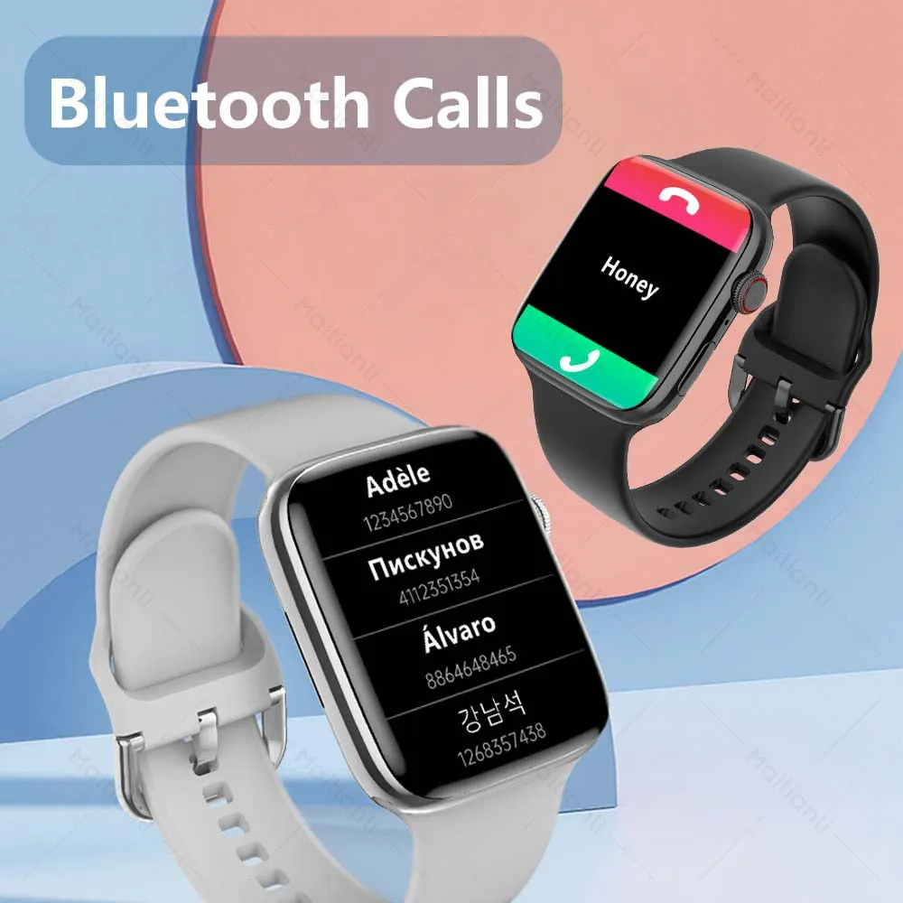 2022 Men Women Smart Watch NFC Door Access Unlock Smartwatch Bluetooth Call Fitness Bracelet Custom Watch Face Wireless Charging