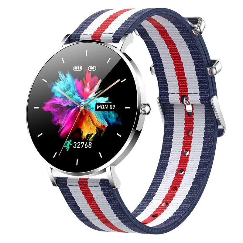 2022 New Ultra Thin Smart Watch Women 1.36&quot; AMOLED 360*360 HD Pixel Display Always Show Time Call Reminder Smartwatch Ladies Box
