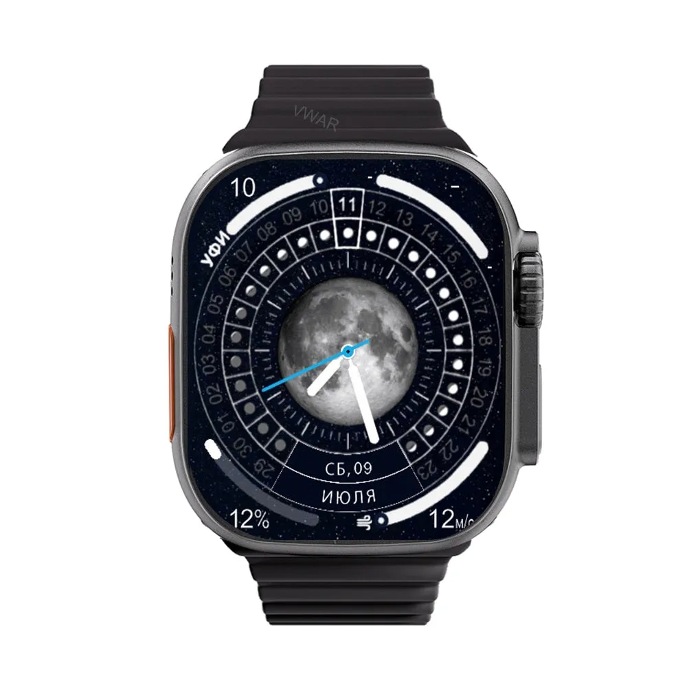 2022 VWAR ZD8 Ultra MAX Smart Watch Series 8 Titanium Alloy 1:1 49mm Case Bluetooth Call NFC ECG IP68 Waterproof Smartwatch Men