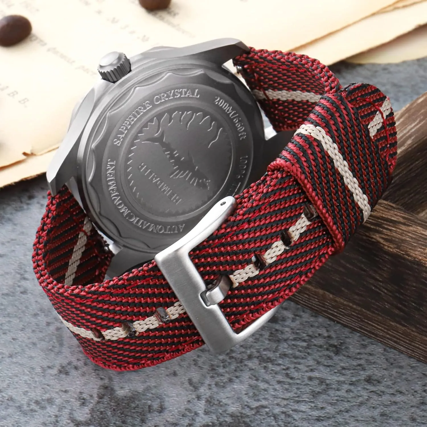 20mm 22mm Fast Release Nylon Watch band with Stainless Steel Buckle, Two-Piece Waterproof Nylon Watch Strap for Men and Women