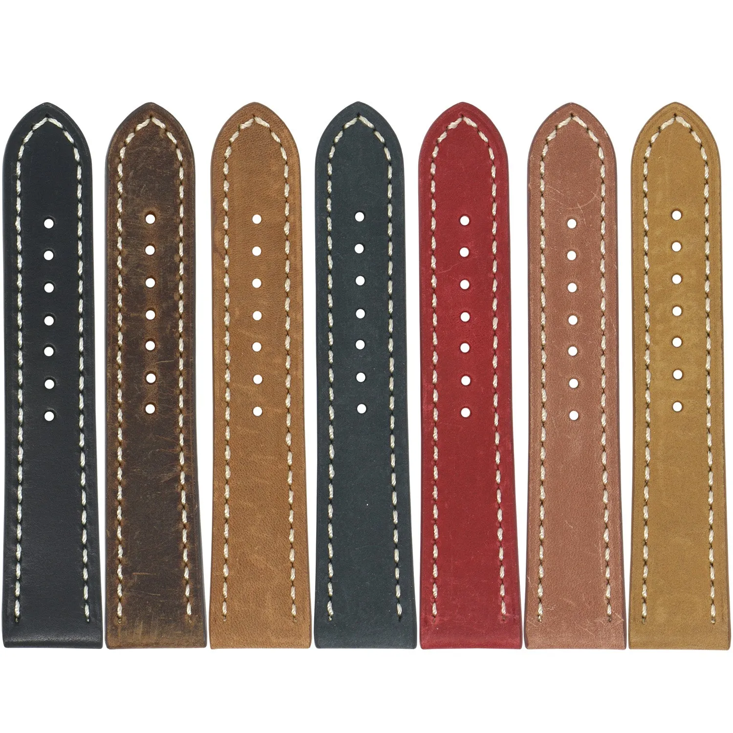20mm Vintage Leather  Strap (Short, Standard, Extra Long)