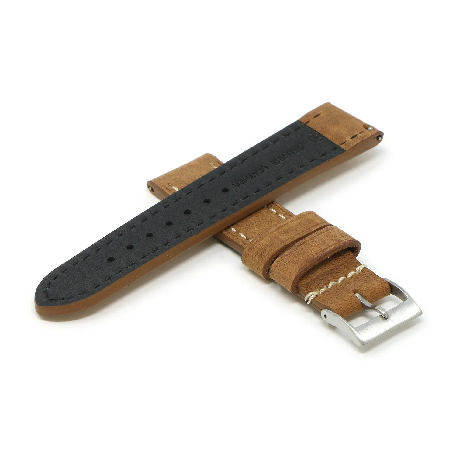 20mm Vintage Leather  Strap (Short, Standard, Extra Long)