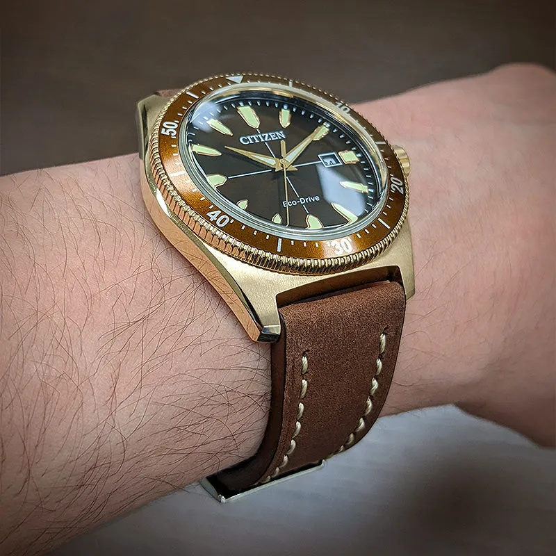 20mm Vintage Leather  Strap (Short, Standard, Extra Long)