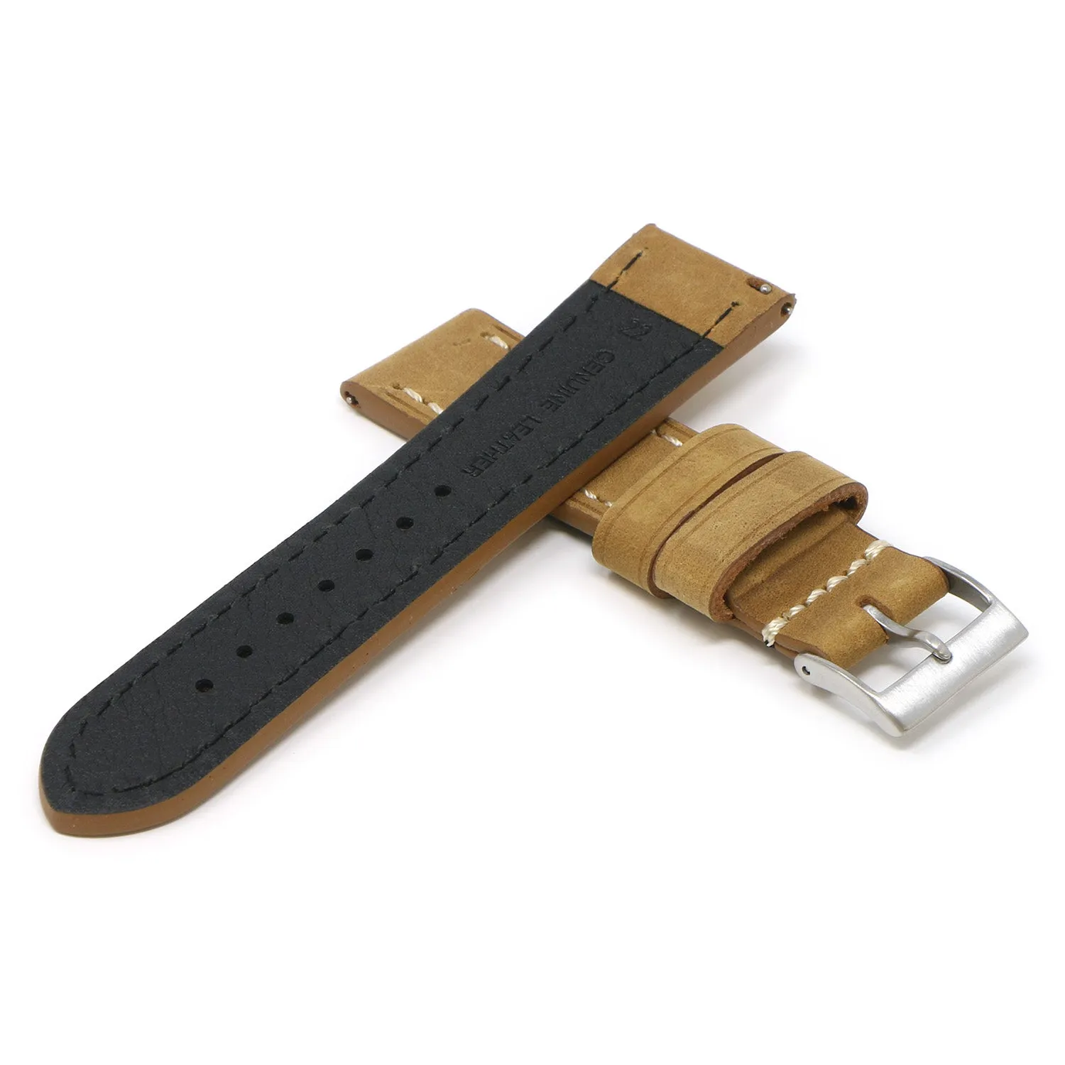 20mm Vintage Leather  Strap (Short, Standard, Extra Long)