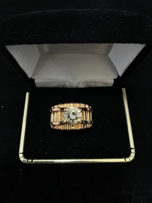 2ct Solitaire Diamond Beautifully Handcrafted in Solid YG Ring - $40k APR w/CoA!