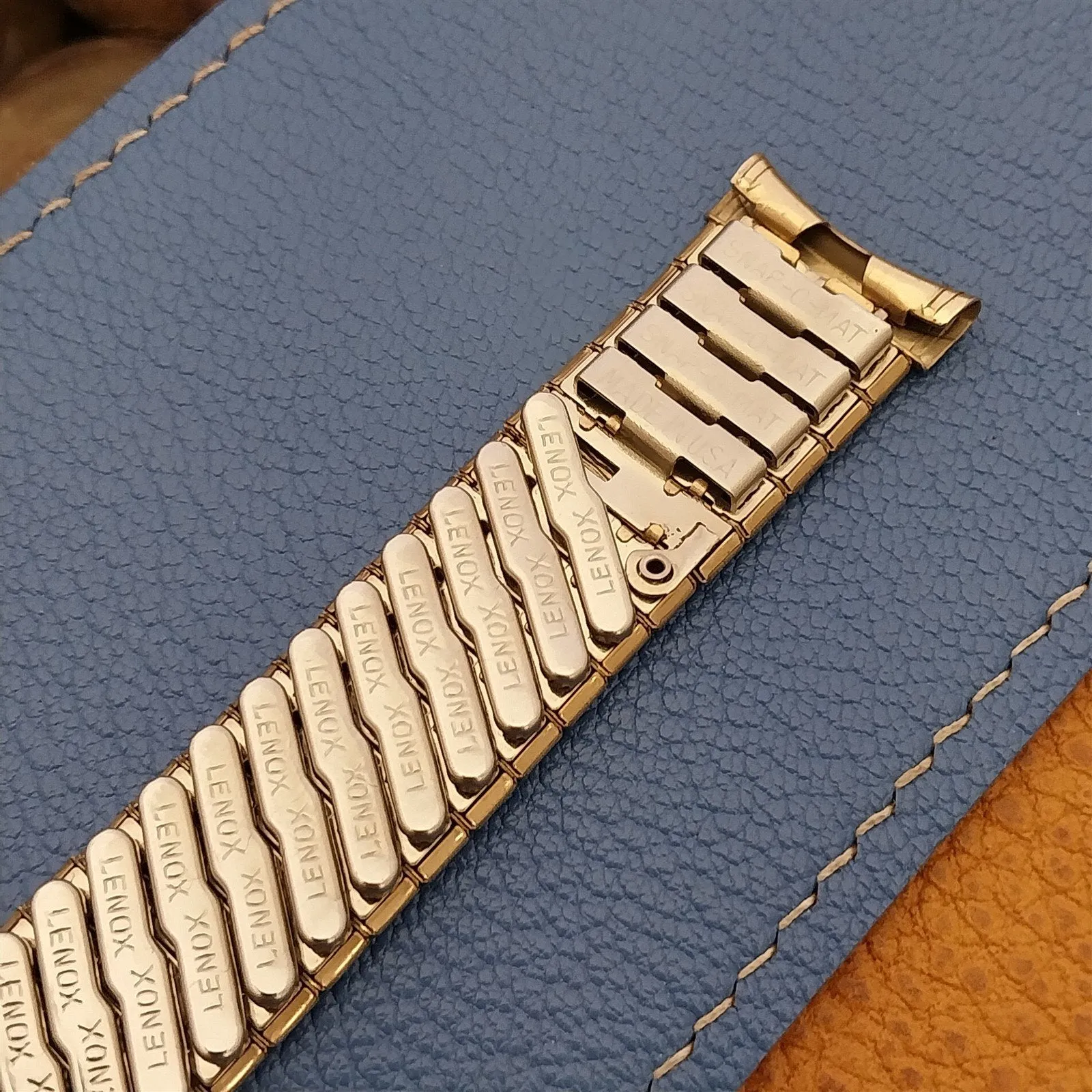 3/4" Lenox Yellow Gold-Filled Expansion UnusedOld-Stock 1960s Vintage Watch Band