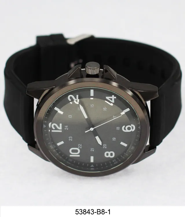 5384-B8-Gift Boxed Rubbber Strap Watch