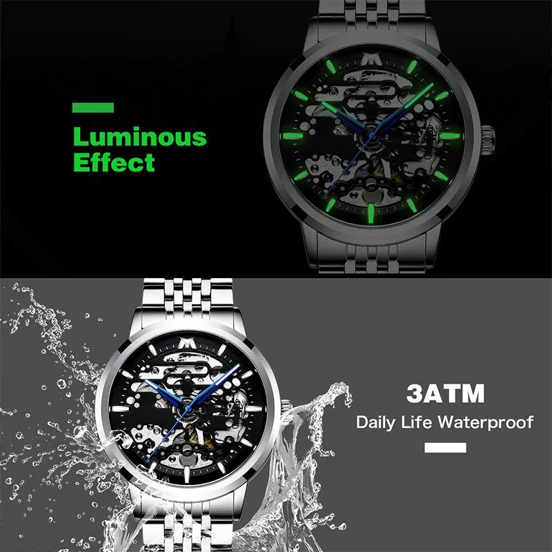 8204M | Mechanical Men Watch | Stainless Steel Band