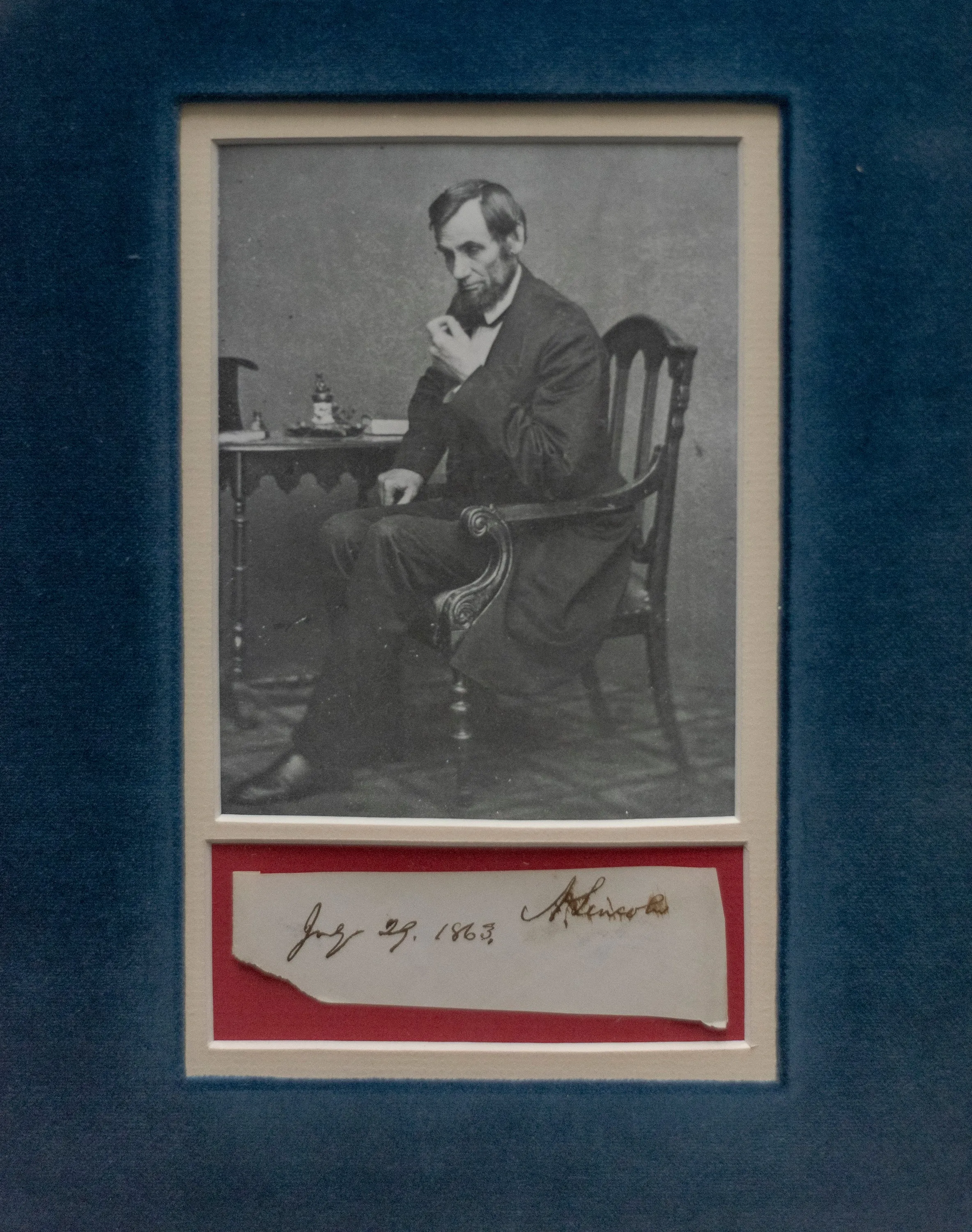 Abraham Lincoln Signature C. 1863 Unique Vintage - $60K APR w/ CoA!