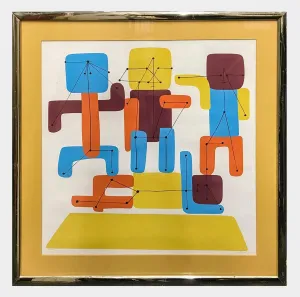 Abstract C.2000s Limited Edition Signed Woodblock Print- $5K APR w/ CoA!