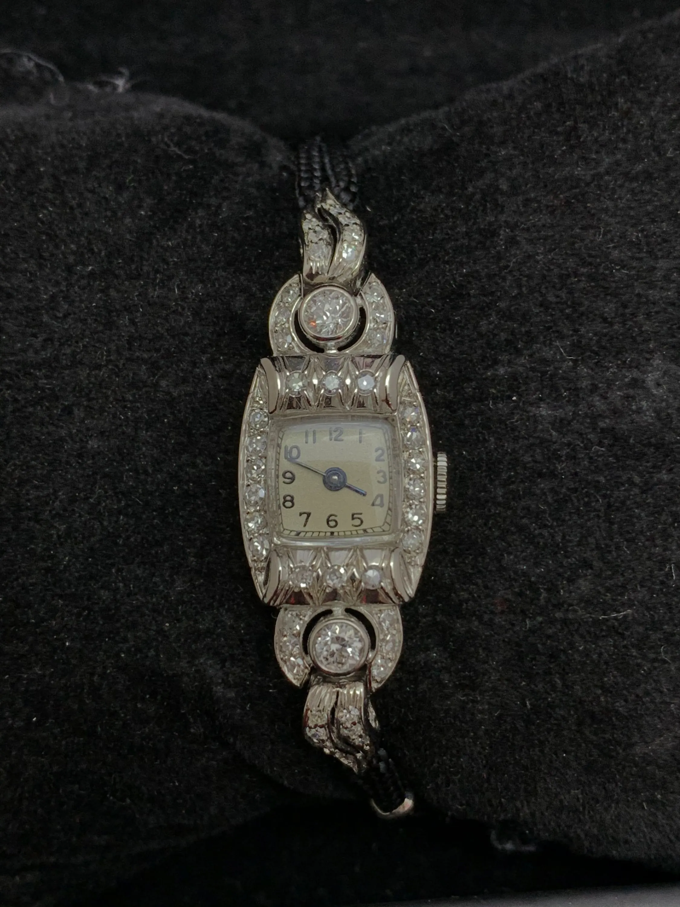 ACME Vintage c. 1930s Platinum Watch w/ approx. 48 Diamonds - $20K APR Value w/ CoA!