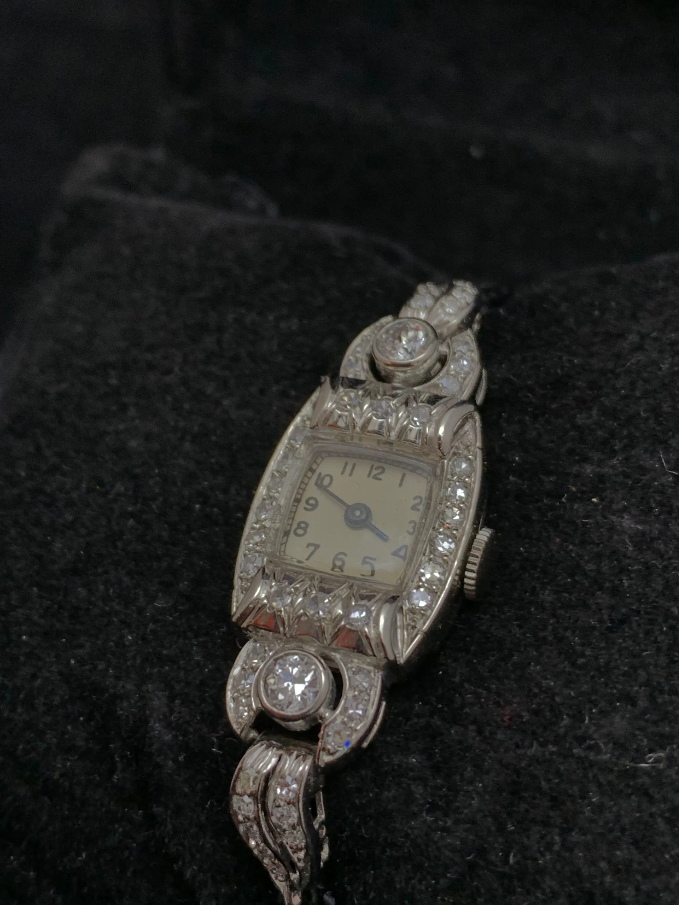 ACME Vintage c. 1930s Platinum Watch w/ approx. 48 Diamonds - $20K APR Value w/ CoA!