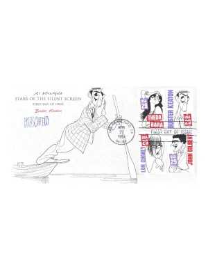 Al Hirschfeld Autographed Buster Keaton Envelope - $1K APR Value w/ CoA!