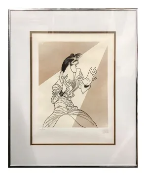 Albert Hirschfeld "Elvis" Signed C.1993 Limited Edition Etching  $15K APR W/CoA!