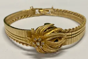 ALTAIR Vintage SG w/ Flower Leaf Top and Diamonds Ladies Watch- $16K APR w/ COA!