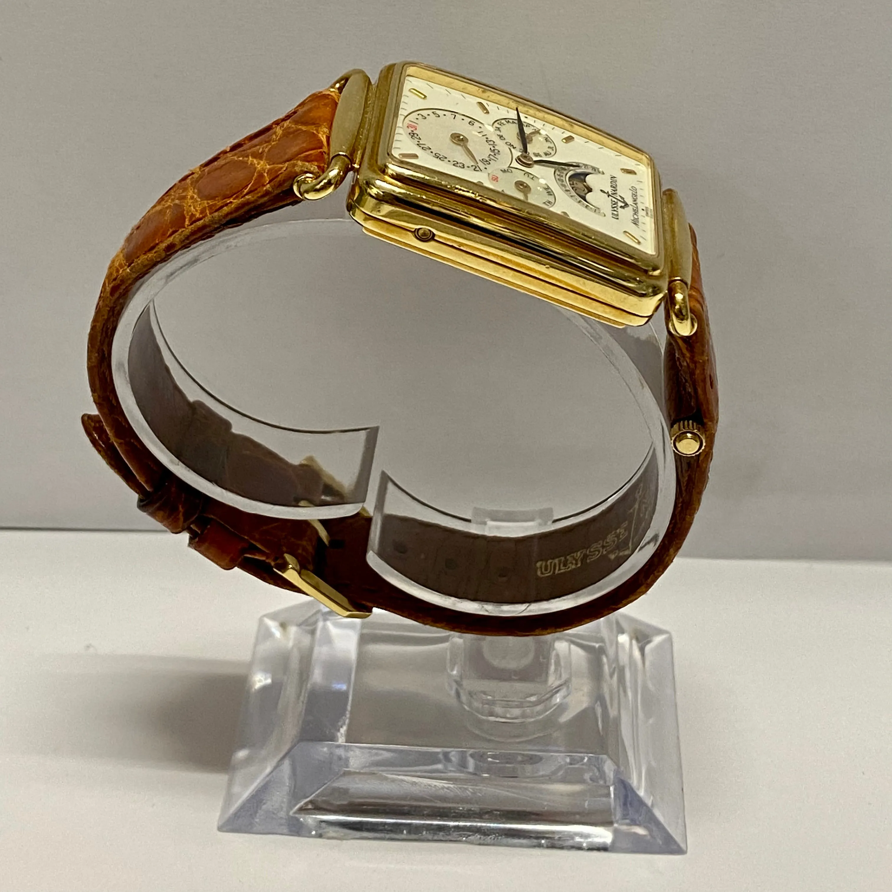 ALYSSE NARDIN Michelangelo 18K Mother Of Pearl & Skeleton Back- $60K APR w/ COA!