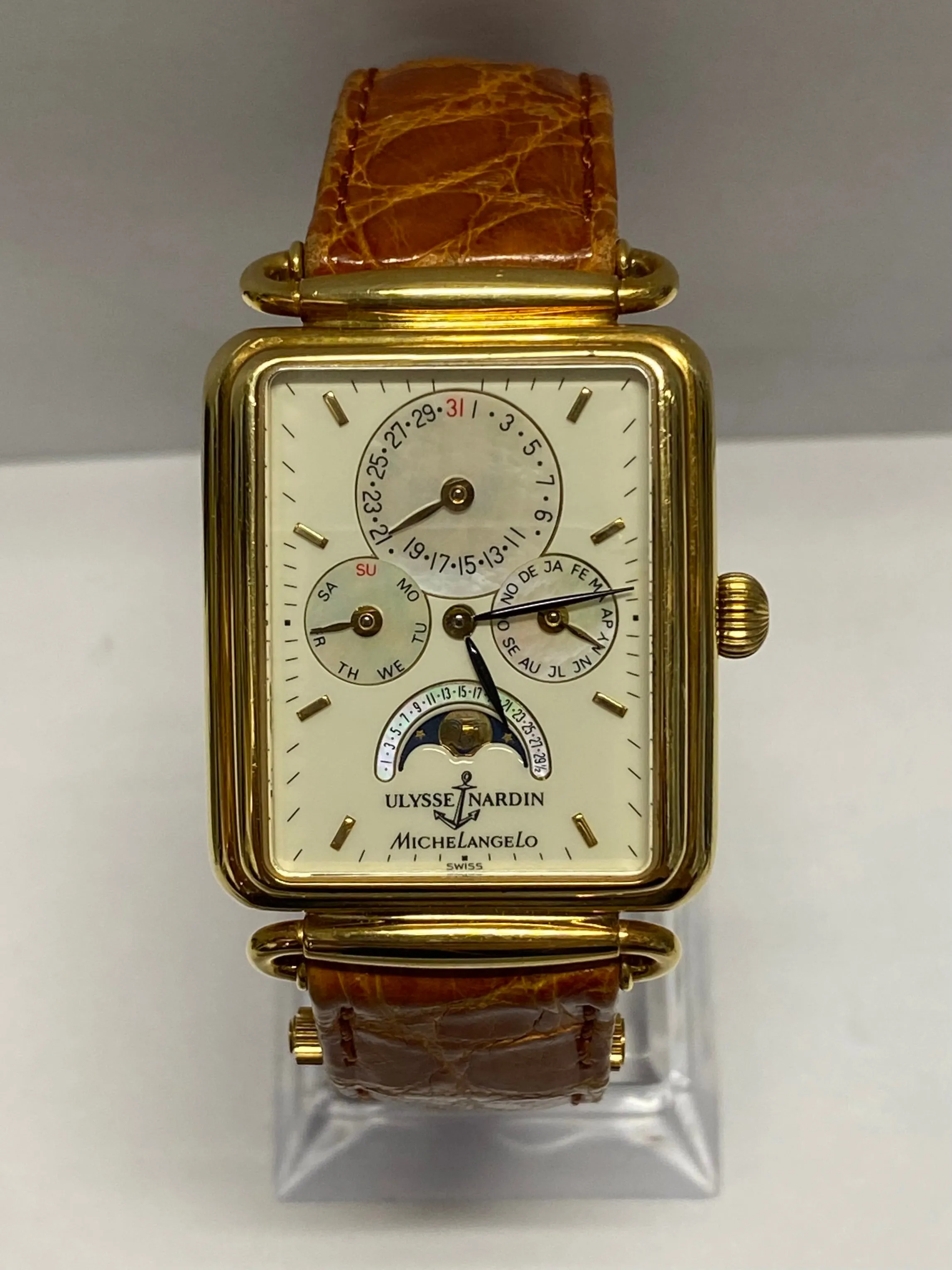 ALYSSE NARDIN Michelangelo 18K Mother Of Pearl & Skeleton Back- $60K APR w/ COA!