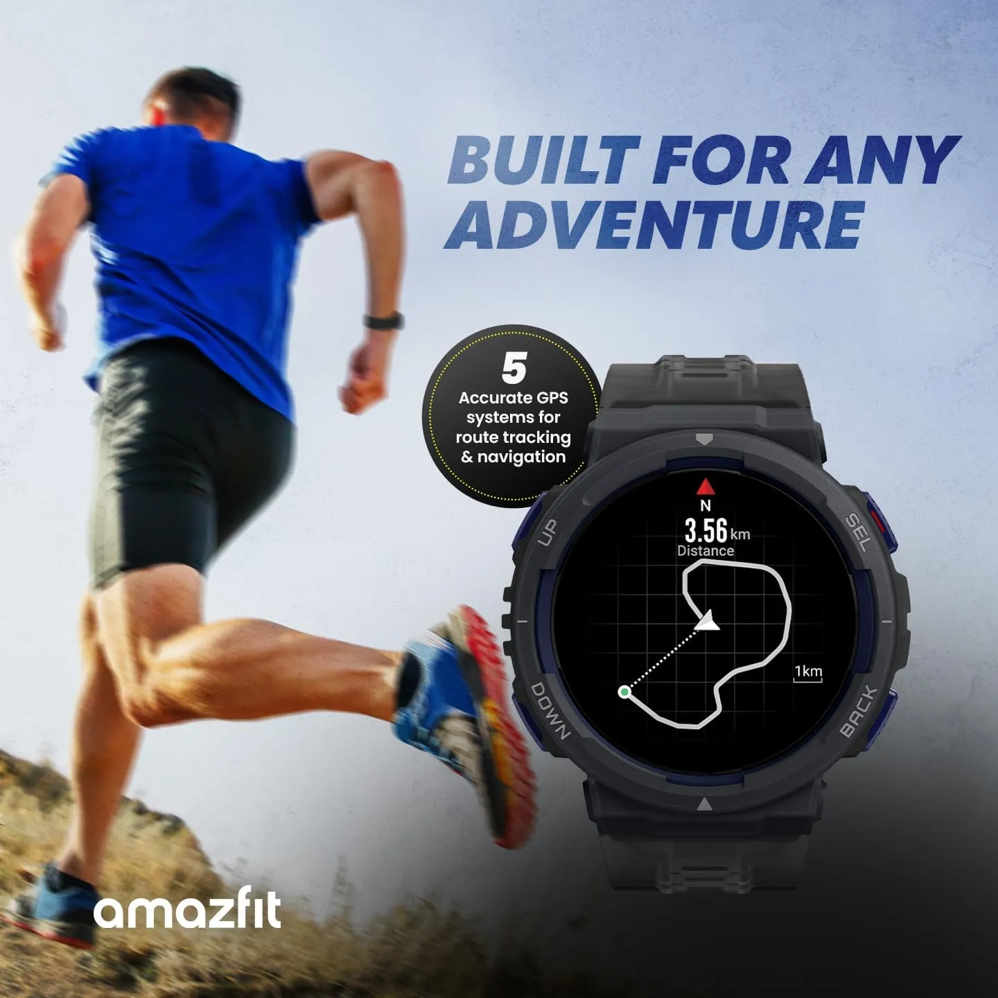 Amazfit Active Edge Smart Watch 46 mm, Rugged Sport & Fitness Watch, GPS, AI Health SCoach for Outdoor, Workouts & Exercise, 16 Days Battery, 130  Sports Modes, Android iPhone Compatible, Mint Green
